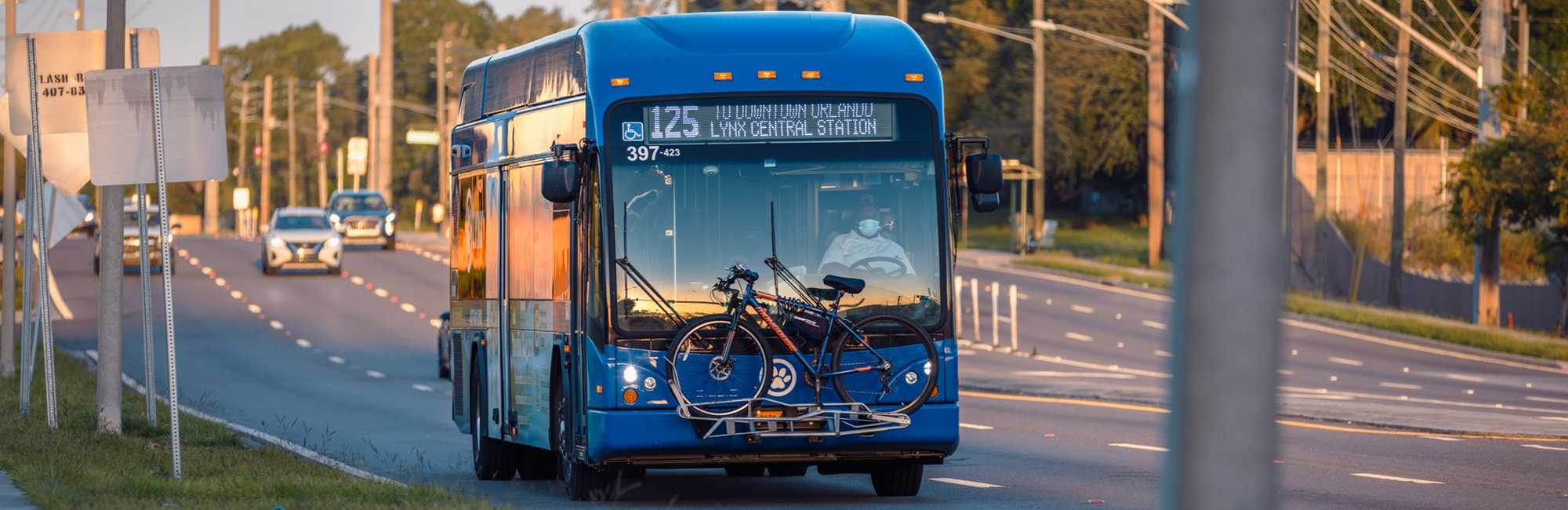 Slideshow: Lynx Bus driving on the road